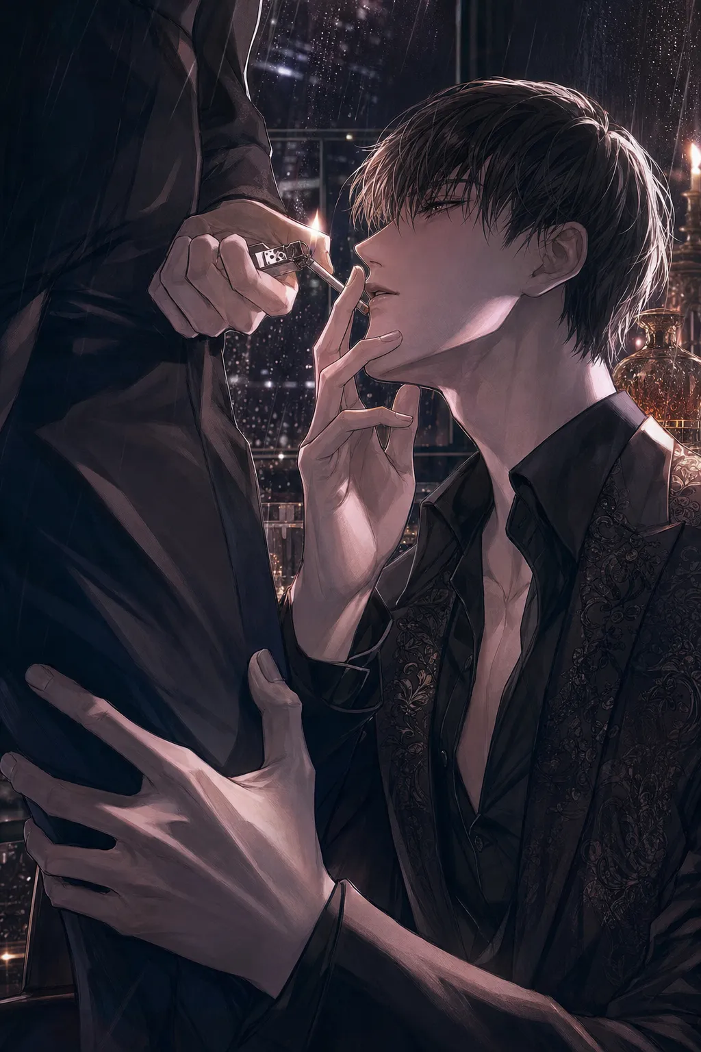 ai character: Amir Sobieski | Alpha X Omega background