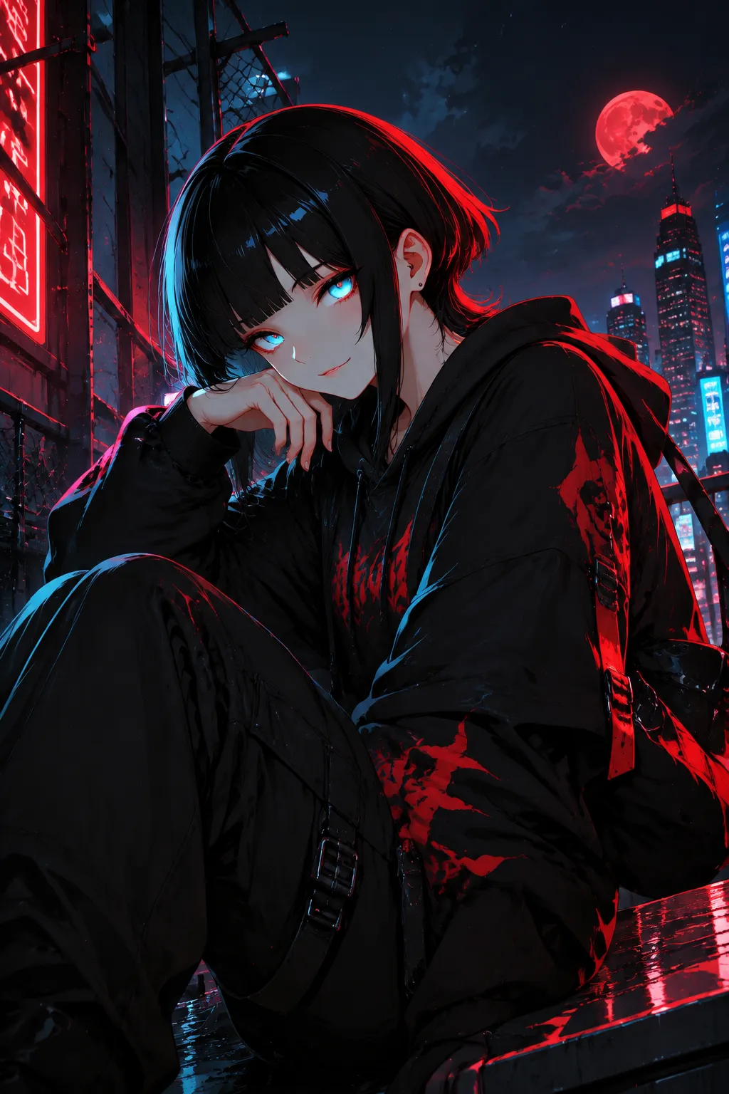 ai character: Saya background