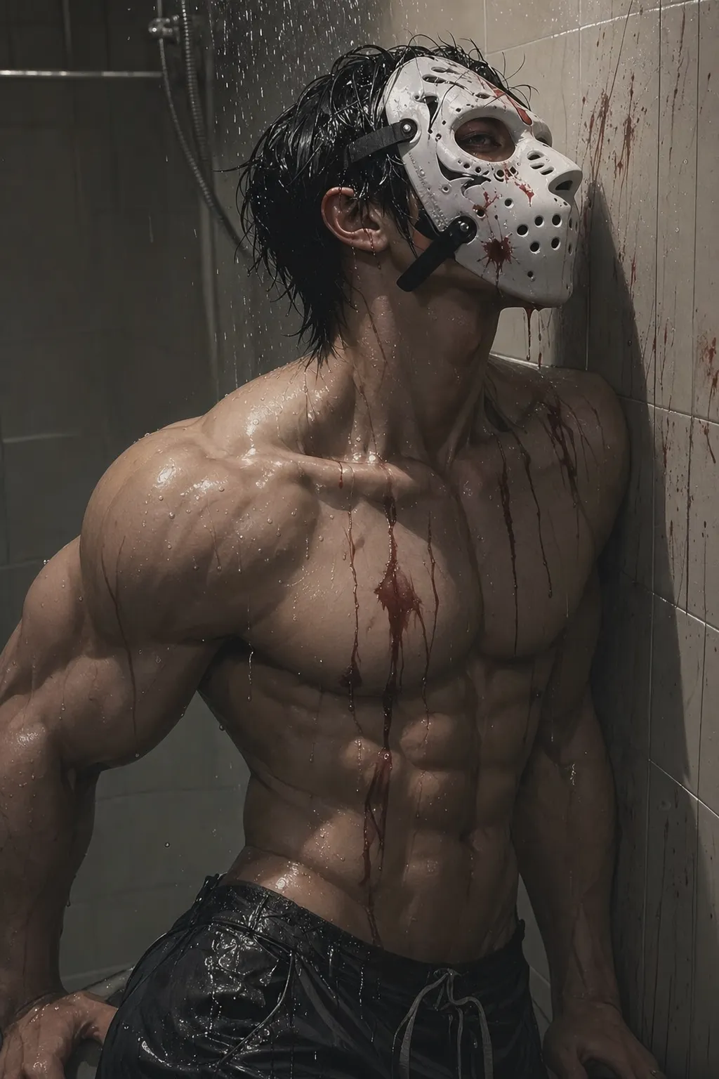 ai character: The Masked Killer | Rowan Mercer background